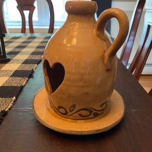Ceramic candle dish